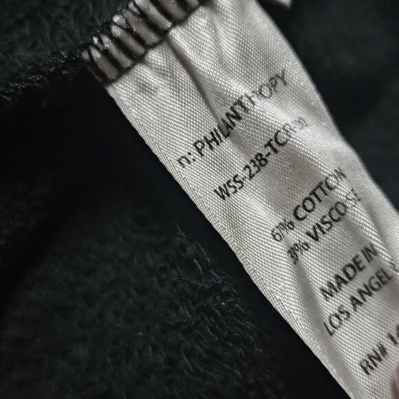 Philanthropy Mika Sweatshirt in Black Cat Size Small - Picture 4 of 5